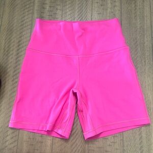 Hot Pink Lululemon Biker Shorts